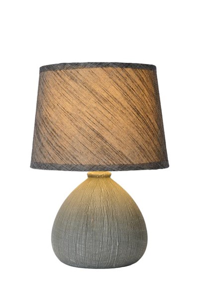 Lucide RAMZI - Table lamp - Ø 18 cm - 1xE14 - Grey