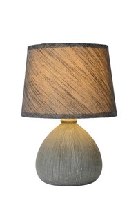 Lucide RAMZI - Table lamp - Ø 18 cm - 1xE14 - Grey on 6