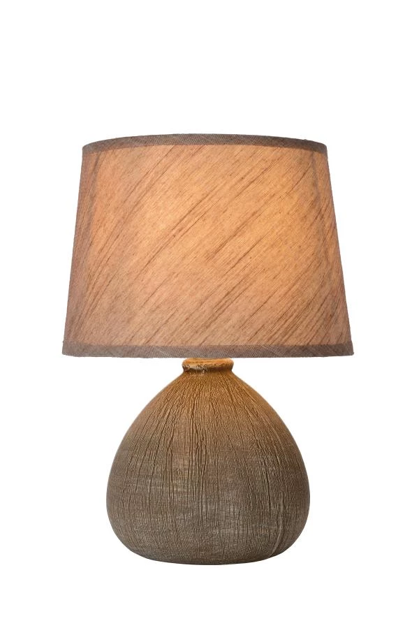 Lucide RAMZI - Table lamp - Ø 18 cm - 1xE14 - Brown - on 3