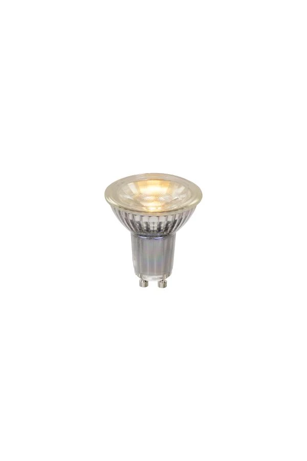Lucide MR16 - Led lamp - Ø 5 cm - LED Dimb. - GU10 - 1x5W 2700K - Transparant - aan