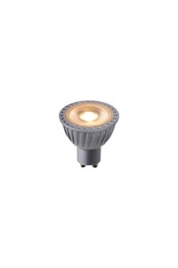 Lucide MR16 - Led Lampe - Ø 5 cm - LED Dim. - GU10 - 1x5W 2700K - 3 StepDim - Grau EINgeschaltet 6