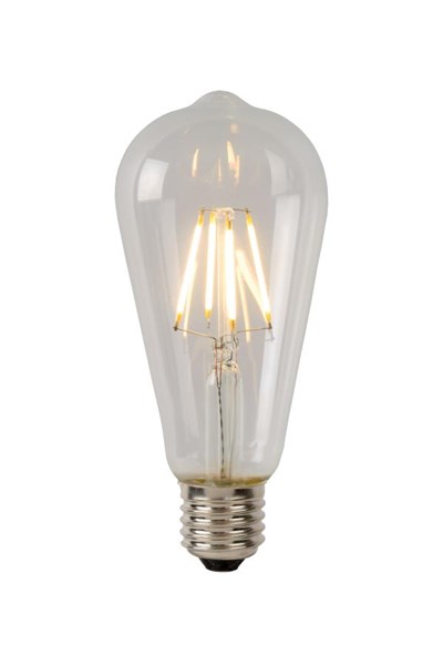 Lucide ST64 - Filament lamp - Ø 6,4 cm - LED Dimb. - E27 - 1x5W 2700K - Transparant