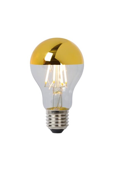 Lucide A60 SPIEGEL - Lámpara de filamento - Ø 6 cm - LED Regul. - E27 - 1x5W 2700K - Oro