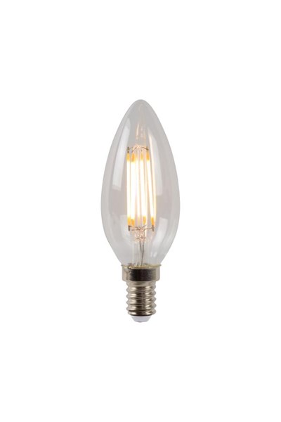 Lucide C35 - Filament bulb - Ø 3,5 cm - LED Dim. - E14 - 1x4W 2700K - Transparant