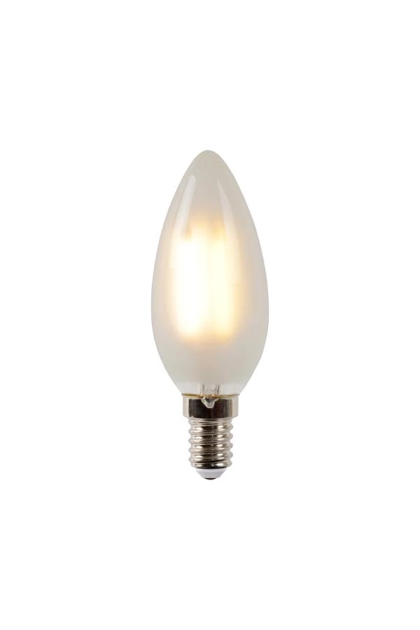 Lucide C35 - Filament lamp - Ø 3,5 cm - LED Dimb. - E14 - 1x4W 2700K - mat - aan 7