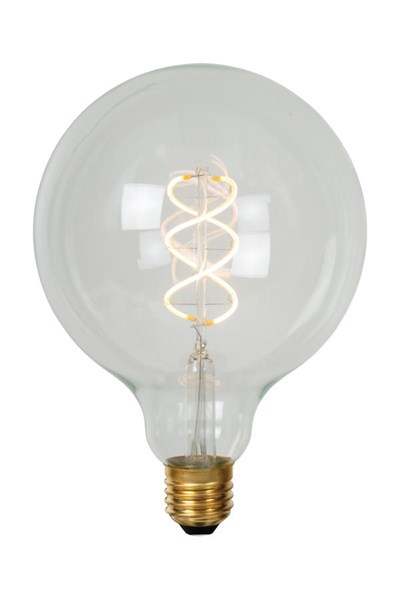 Lucide G125 - Lámpara de filamento - Ø 12,5 cm - LED Regul. - E27 - 1x4,9W 2700K - Transparente