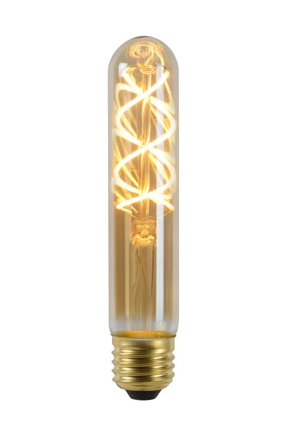 Lucide T32 - Filament bulb - Ø 3 cm - LED Dim. - E27 - 1x4,9W 2200K - Amber - on 2