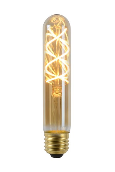 Lucide T32 - Lámpara de filamento - Ø 3 cm - LED Regul. - E27 - 1x4,9W 2200K - Ámbar