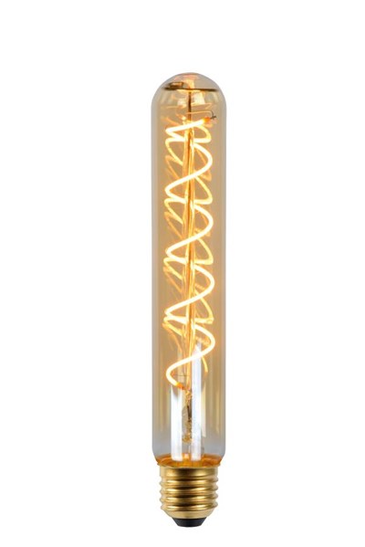 Lucide T32 - Lámpara de filamento - Ø 3,2 cm - LED Regul. - E27 - 1x5W 2200K - Ámbar