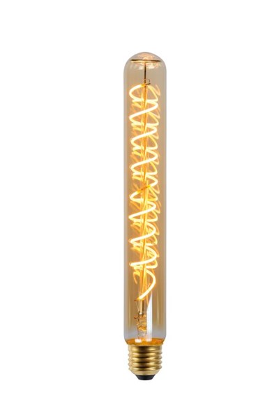 Lucide T32 - Glühfadenlampe - Ø 3,2 cm - LED Dim. - E27 - 1x4,9W 2200K - Amber