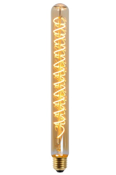 Lucide T32 - Filament lamp - Ø 3,2 cm - LED Dimb. - E27 - 1x4,9W 2200K - Amber