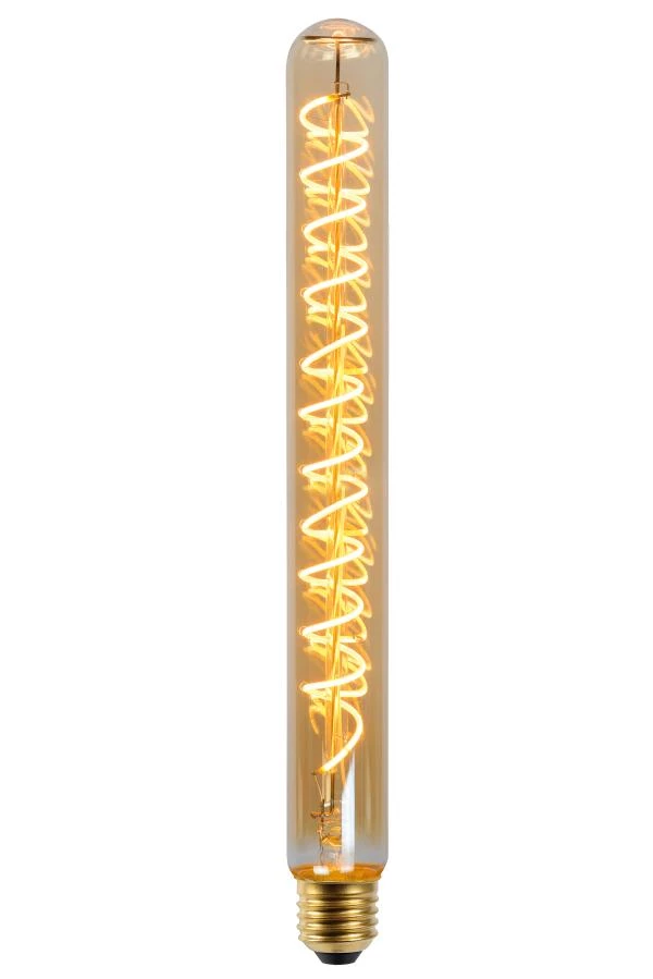 Lucide T32 - Lámpara de filamento - Ø 3,2 cm - LED Regul. - E27 - 1x5W 2200K - Ámbar - encendido 2