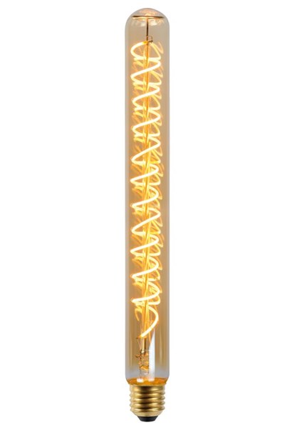 Lucide T32 - Glühfadenlampe - Ø 3,2 cm - LED Dim. - E27 - 1x4,9W 2200K - Amber