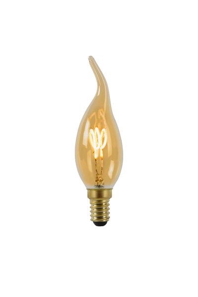 Lucide CT35 - Glühfadenlampe - Ø 3,5 cm - LED Dim. - E14 - 1x3W 2200K - Amber