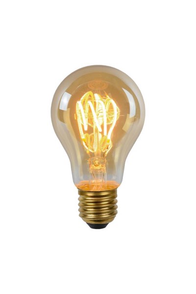 Lucide A60 - Filament lamp - Ø 6 cm - LED Dimb. - E27 - 1x4,9W 2200K - Amber