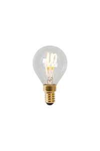 Lucide P45 - Glühfadenlampe - Ø 4,5 cm - LED Dim. - E14 - 1x3W 2700K - Transparent AAN