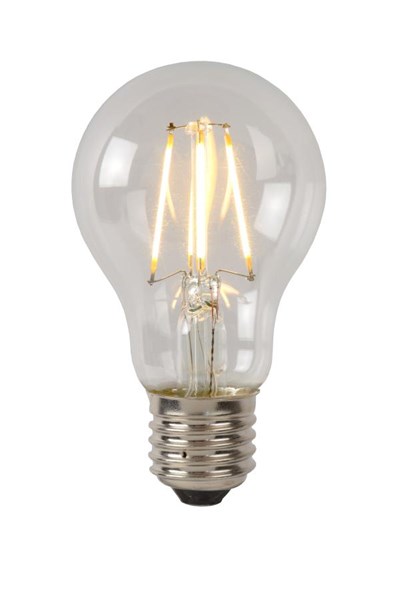 Lucide A60 Class A - Ampoule filament - Ø 6 cm - LED - E27 - 1x7W 2700K - Transparent