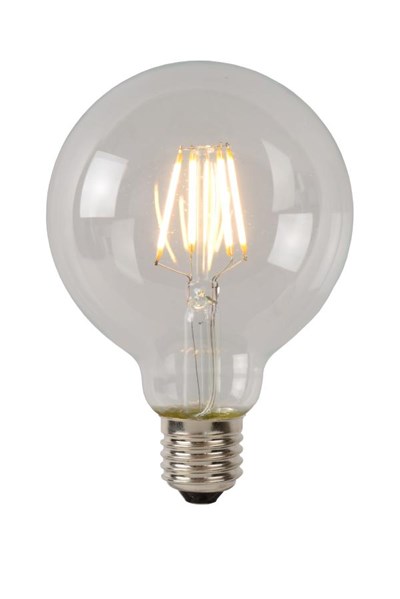 Lucide G80 Class A - Filament bulb - Ø 8 cm - LED - E27 - 1x7W 2700K - Transparant