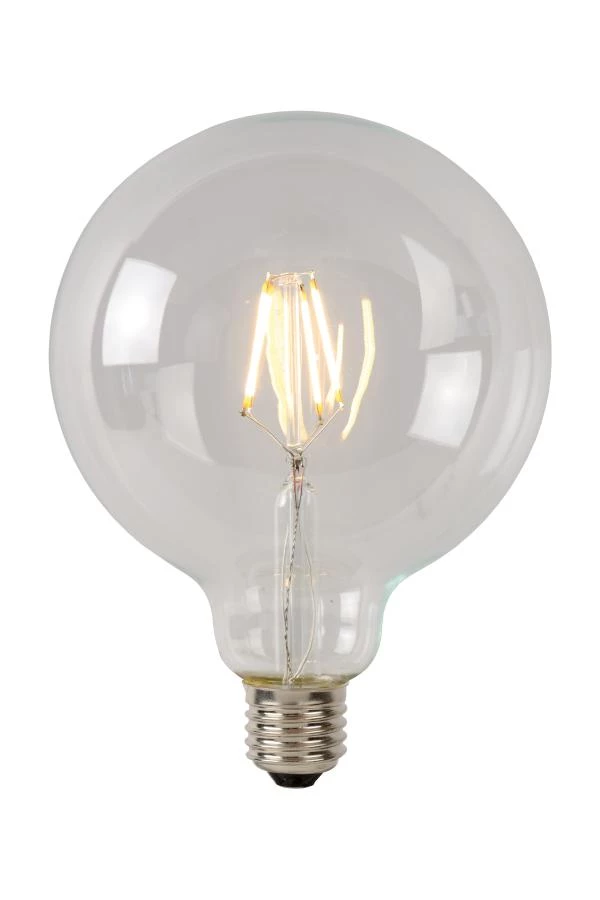Lucide G95 Class B - Filament bulb - Ø 9,5 cm - LED Dim. - E27 - 1x7W 2700K - Transparant - on