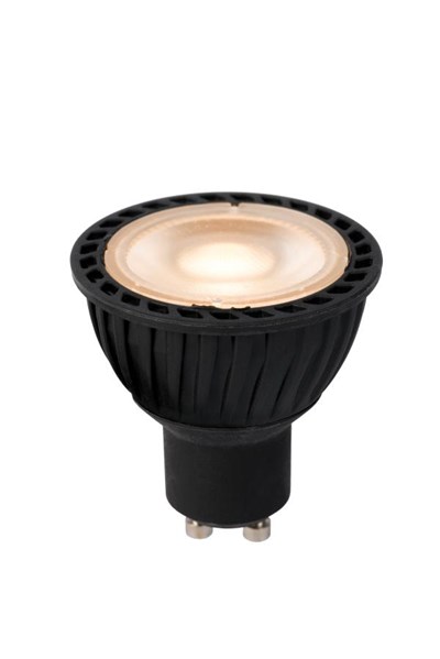Lucide MR16 - Lámpara led - Ø 5 cm - LED - GU10 - 1x5W 2700K - Sensor día/noche - Negro
