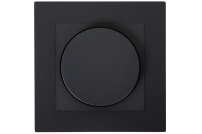 Lucide RECESSED WALL DIMMER NL - Dimmer - 300 Watt 230V - Black