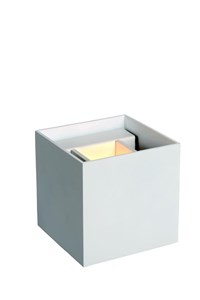 Lucide AXI - Wandstrahler / Wandleuchte Badezimmer - LED - 2x3,5W 2700K - IP54 - Einstellbarer Abstrahlwinkel - Weiß AAN 1