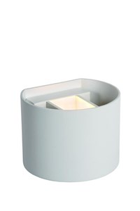 Lucide AXI - Foco de pared / Lámpara de pared Baño - LED - 2x3,5W 2700K - IP54 - Ángulo de haz ajustable - Blanco AAN 1