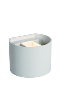 Lucide AXI - Wall spotlight Bathroom - LED - 2x3,5W 2700K - IP54 - White on 1