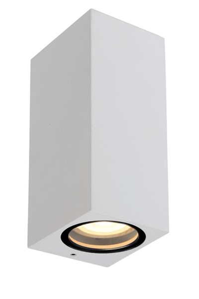 Lucide ZARO - Wandspot Buiten - 2xGU10 - IP44 - Wit