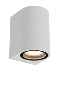 Lucide ZARO - Wandspot / Wandlamp Binnen/Buiten - 1xGU10 - IP44 - Wit aan 1