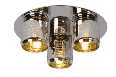 Lucide ERYN - Flush ceiling light - Ø 38 cm - 3xG9 - Chrome