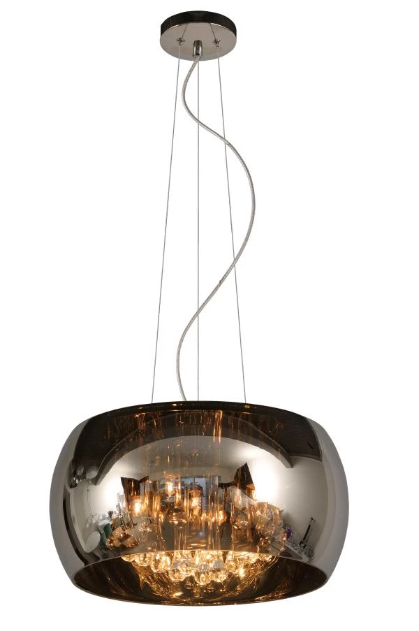 Lucide PEARL - Pendant light - Ø 40 cm - 5xG9 - Chrome - on 1