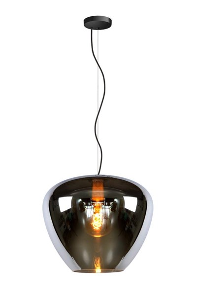 Lucide SOUFIAN - Pendant light - Ø 40 cm - 1xE27 - Smoke Grey