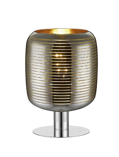Lucide ERYN - Lampe de table - Ø 20 cm - 1xE27 - Chrome