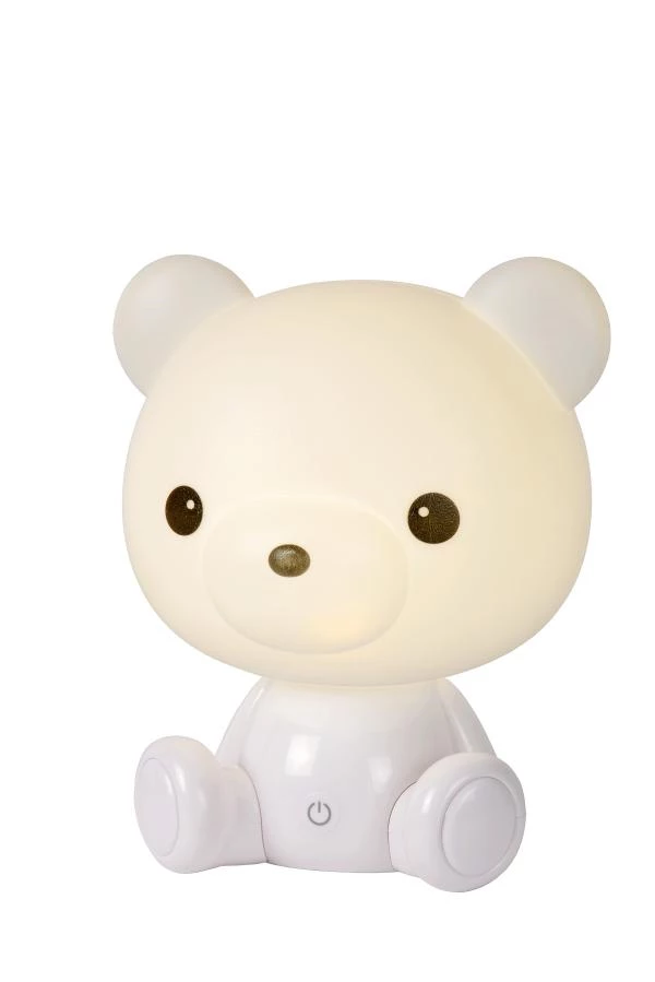 Lucide DODO BEAR - Lampe de table Chambres d'enfant - LED Dim. - 1x3W - 3 StepDim - Blanc - AAN 1