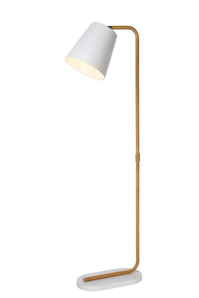 Lucide CONA - Vloerlamp - 1xE27 - Wit