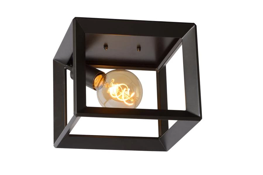 Lucide THOR - Flush ceiling light - 1xE27 - Grey iron - on 5