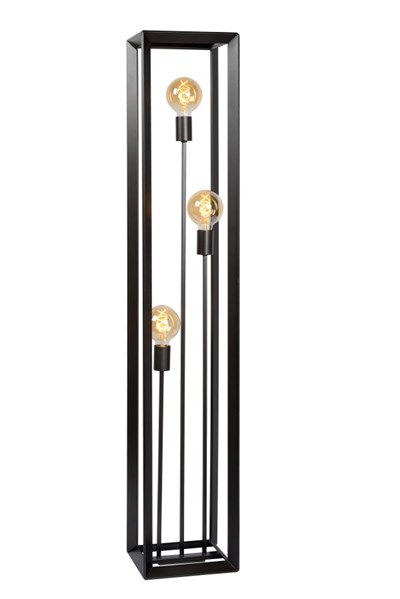 Lucide THOR - Lampadaire - 3xE27 - Fer gris
