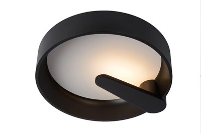Lucide MIAMI - Plafonnière - Ø 40 cm - LED Dimb. - 1x18W 3000K - Zwart