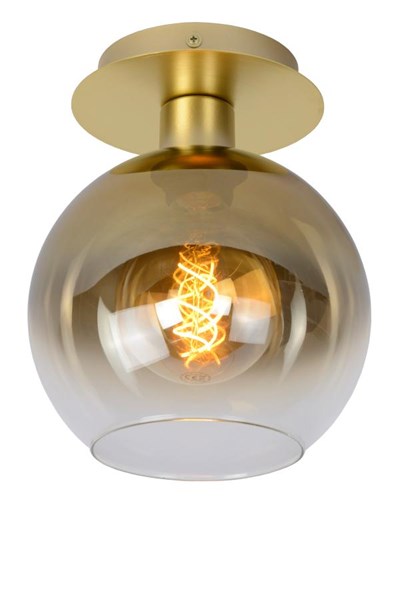 Lucide MARIUS - Flush ceiling light - 1xE27 - Matt Gold / Brass