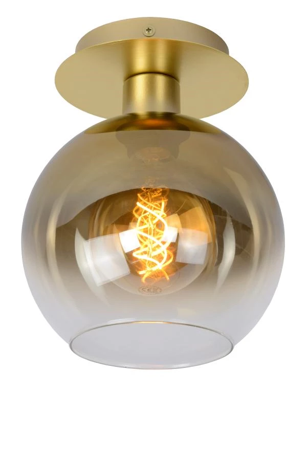 Lucide MARIUS - Flush ceiling light - 1xE27 - Matt Gold / Brass - on 2