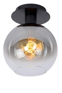 Lucide MARIUS - Flush ceiling light - 1xE27 - Black on