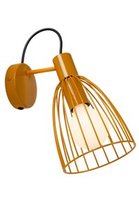 Lucide MACARONS - Wall light - 1xE27 - Ocher Yellow on 4