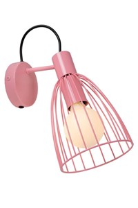 Lucide MACARONS - Wandlamp - 1xE27 - Roze aan 6