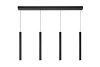 Lucide LORENZ - Pendant light - LED Dim. - 4x4W 3000K - Black on