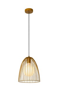 Lucide MACARONS - Suspension - Ø 24,5 cm - 1xE27 - Jaune Ocre AAN 4