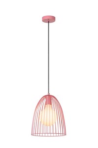 Lucide MACARONS - Suspension - Ø 24,5 cm - 1xE27 - Rose AAN 6