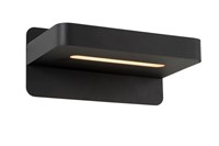 Lucide ATKIN - Lampe de chevet - LED - 1x6W 3000K - Point rechargement USB - Noir allumé