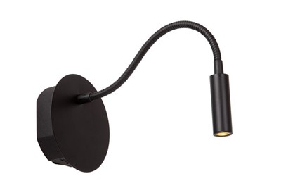 Lucide JOLIJN - Lampe de chevet Rechargeable - Batterie/Piles - Ø 11 cm - LED - 1x2W 3000K - Magnétique - Noir