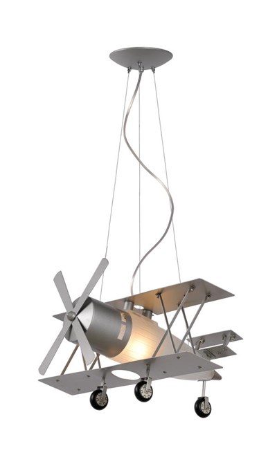 Lucide FOCKER - Pendant light Children - 1xE27 - Grey